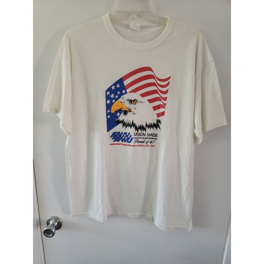 Vintage 1980s American Postal Workers Union T-Shirt XL